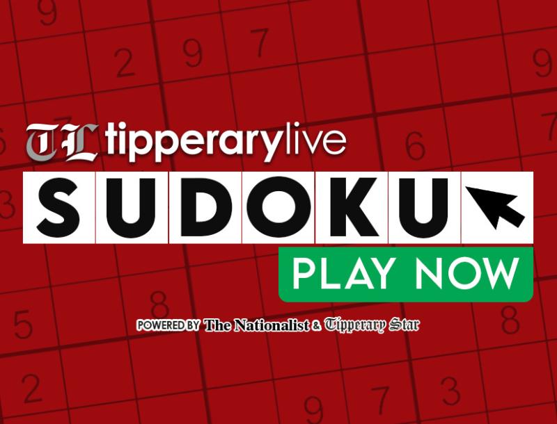 Tipperary Live Interactive Digital SudokuPuzzle