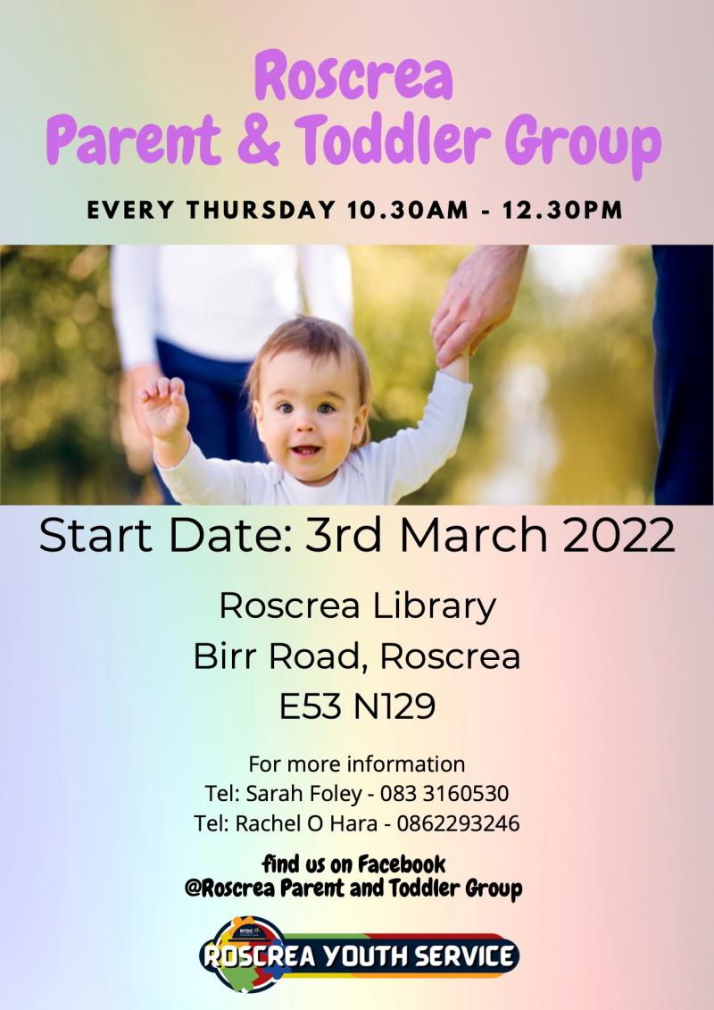 Roscrea parent and toddler group in association with Roscrea Library 