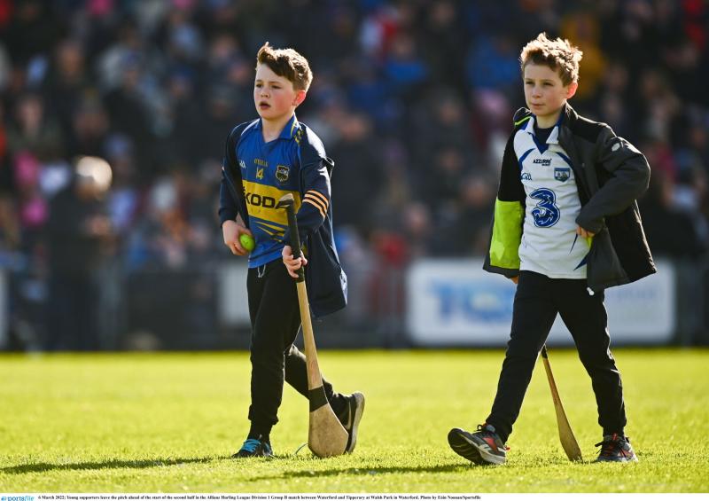 The Tipp players in a huddle prior to the clash with Waterford on Sunday last