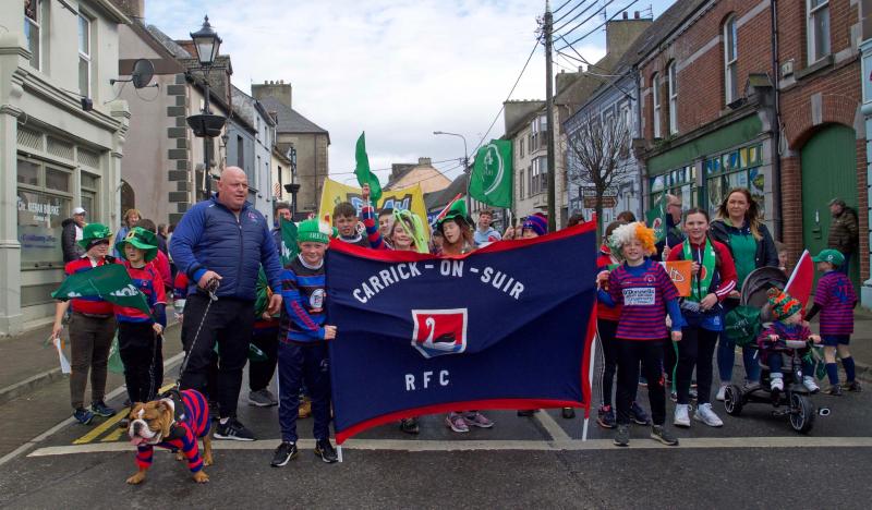 Rain clouds parted in time for Carrick-on-Suir to stage one of its biggest ever St Patrick's Day Parades 
