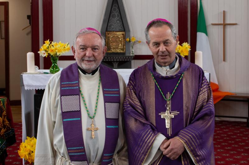 Bishop Martin Hayes pictured with Archbishop Kieran O'Reilly
