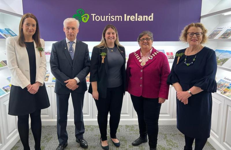 Deirdre O’Brien, Tourism Ireland; Joe MacGrath, Tipperary County Council; Ashling Scanlon, Tourism Ireland; Cllr Marie Murphy, Tipperary County Council; and Geraldine Egan, Tourism Ireland, in the Tou