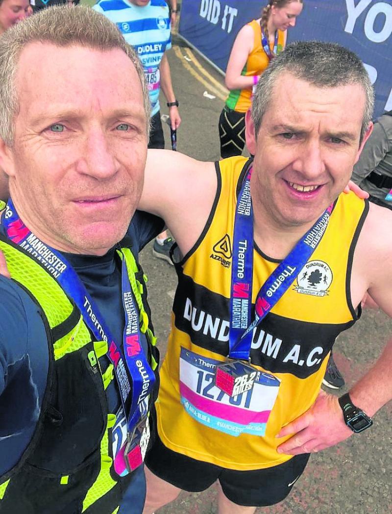Dundrum Athletic Club - a huge well done to John O'Brien who travelled over to England for the Manchester Marathon