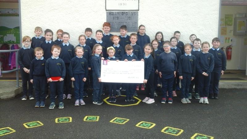 Hollyford National School raise over  €1,500 for Unicef