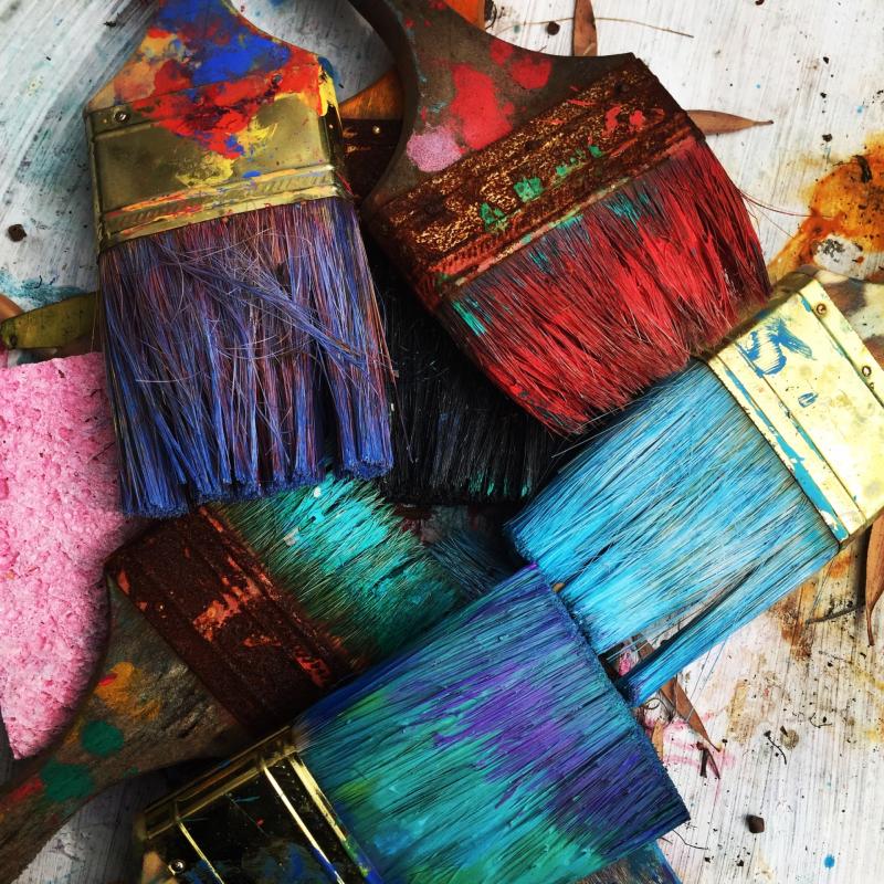St Mary's Newport get creative at the Energia - Seachtain na Gaeilge Art Competition