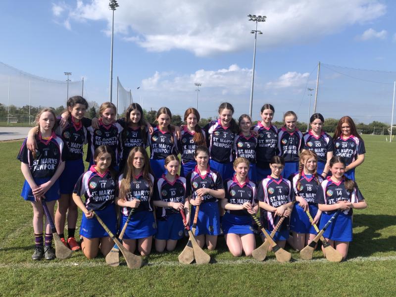 St Mary's Newport first year soccer team win two out of three matches at the Tipperary Camogie Blitz
