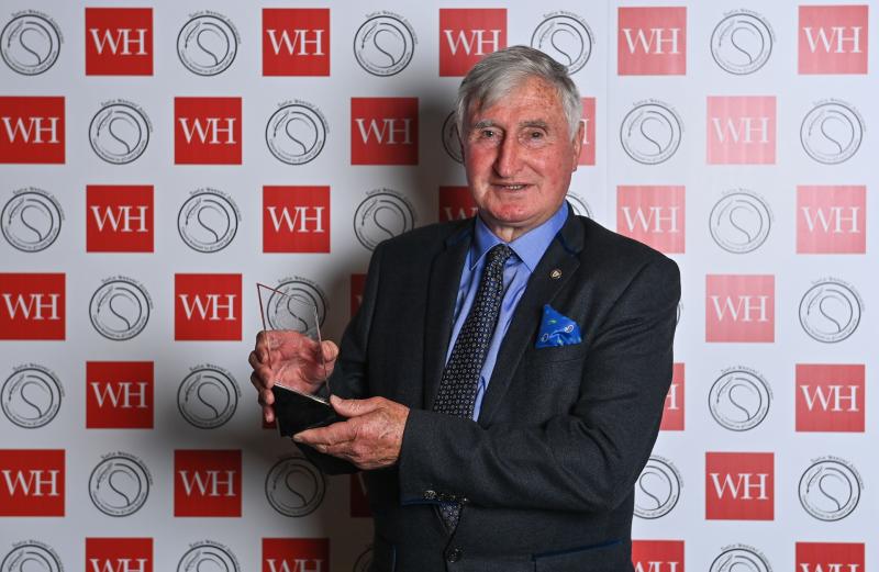 Len Gaynor pictured with his award