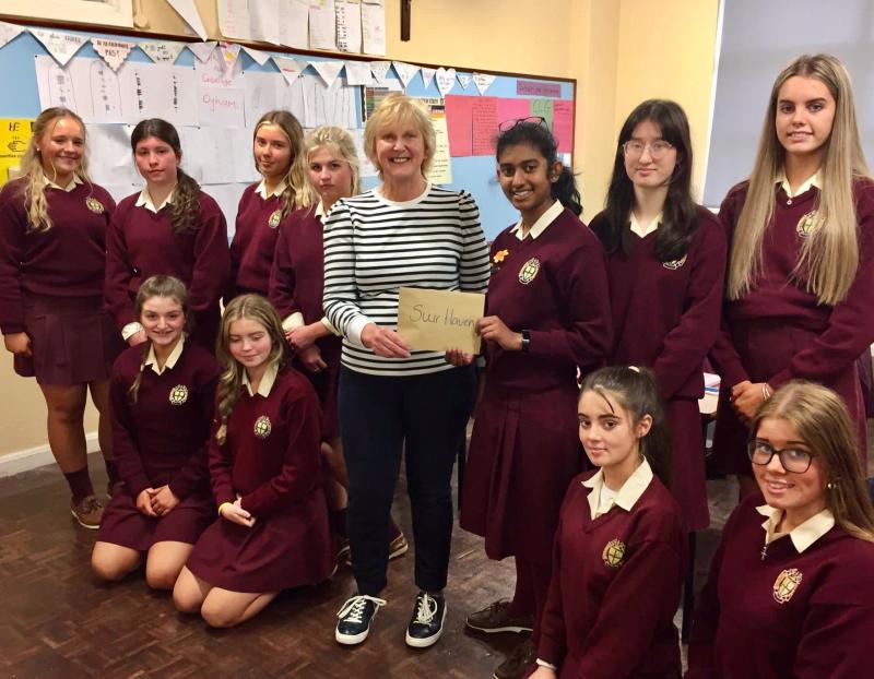 Presentation students raise money for Suir Haven with upcycled cards