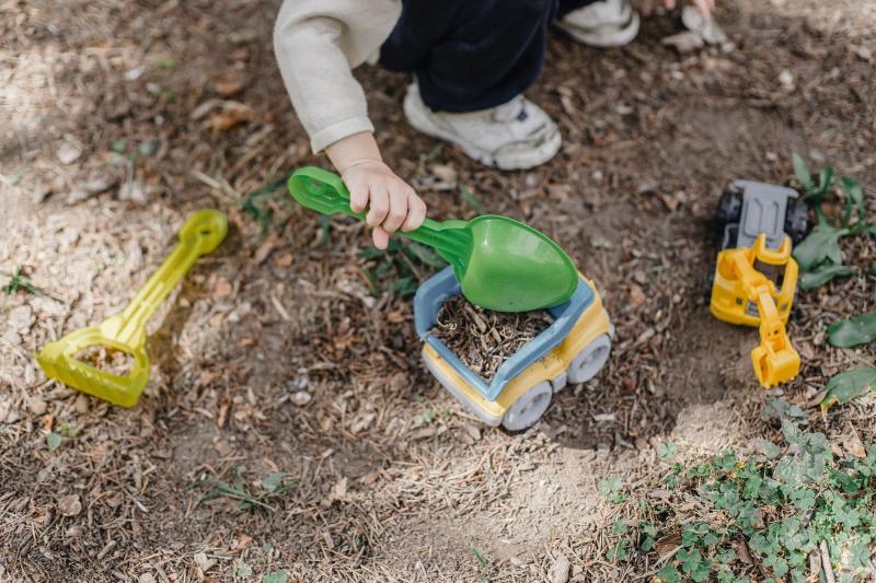 Toy garden tools are fine for children - just not the real thing