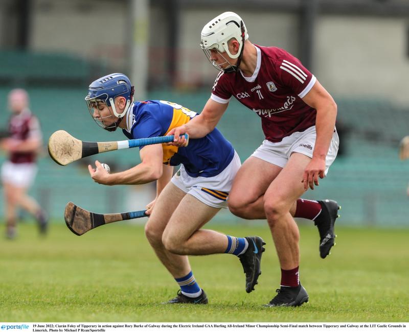 Action from the clash of Tipperary and Galway in Limerick last Sunday