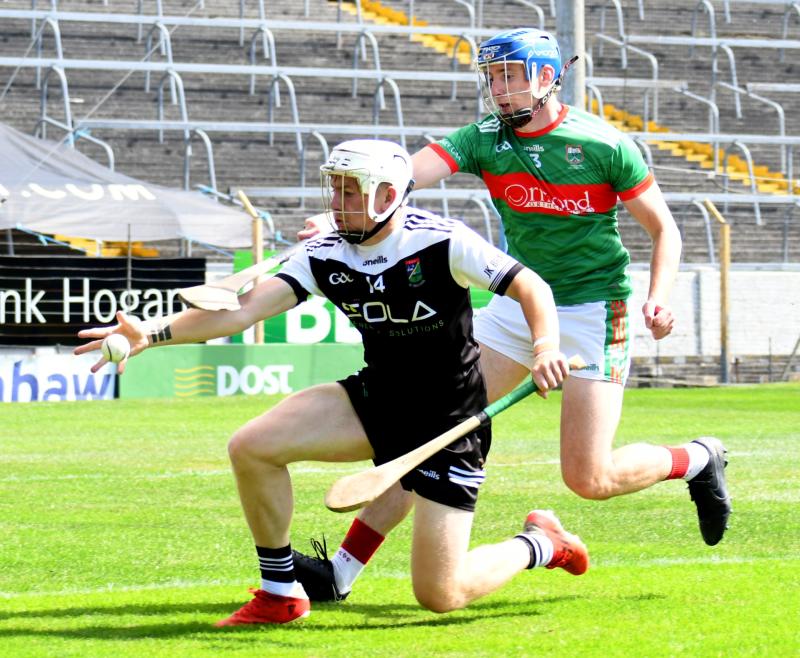 Action from the clash of Loughmore Castleiney and JK Brackens in FBD Semple Stadium on Sunday