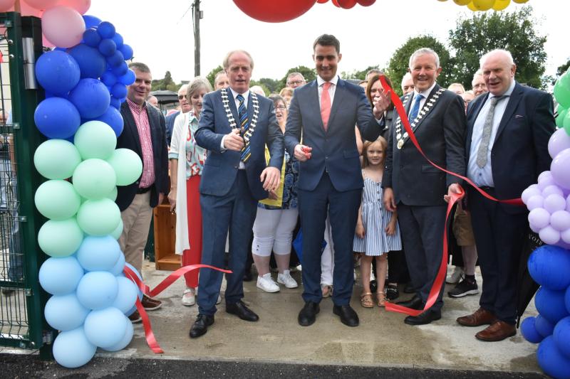 Community celebrates as sports minister and local councillor jointly open Ardfinnan playground 