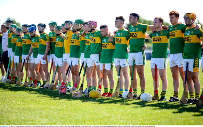 Dillon Quirke's clubmates stand as one in their first game back after his sad passing