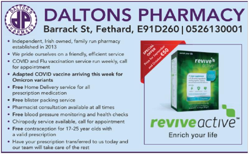 Daltons Pharmacy, Fethard - Independent, Irish owned, family run pharmacy since 2013