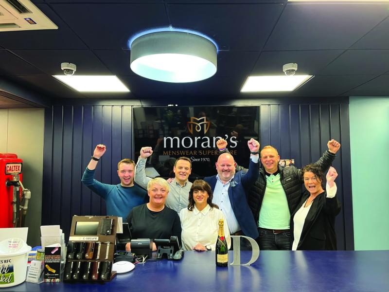 Diarmuid Moran and the team celebrate their success