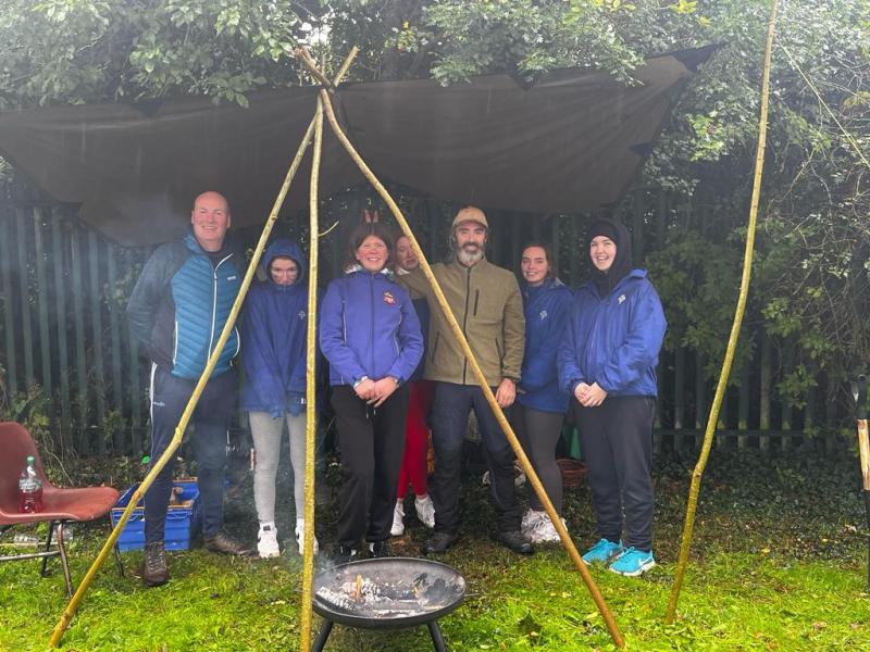 St Mary's Nenagh LCA students go off the grid with at bushcraft workshop with Tom Bán