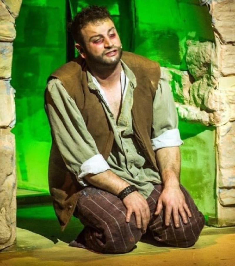 Emmet Donlon, pictured in Jesus Christ Supertstar plays  the misunderstood hero Quasimodo