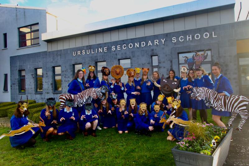 A selection of Ursuline cast members getting into costume and character for their upcoming production of The Lion King jr. Opening night is Saturday 22 October, with performances on Sunday, 23, Tuesda