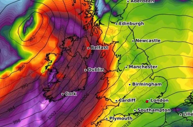STORM WARNING: Met Eireann warns of 'severe and damaging gusts' as weather alerts issued for all of Ireland