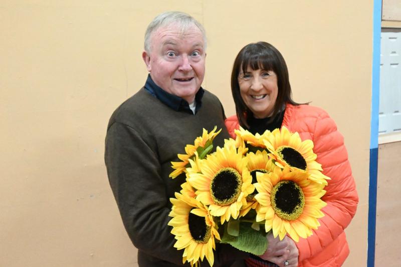 Johnny Fogarty as Rod and Margaret McCormack as Chris in Thurles Drama Groups’ Calendar Girls