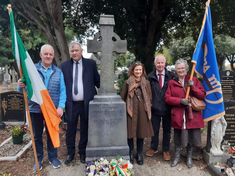 The commemoration took place at Glasnevin Cemetery