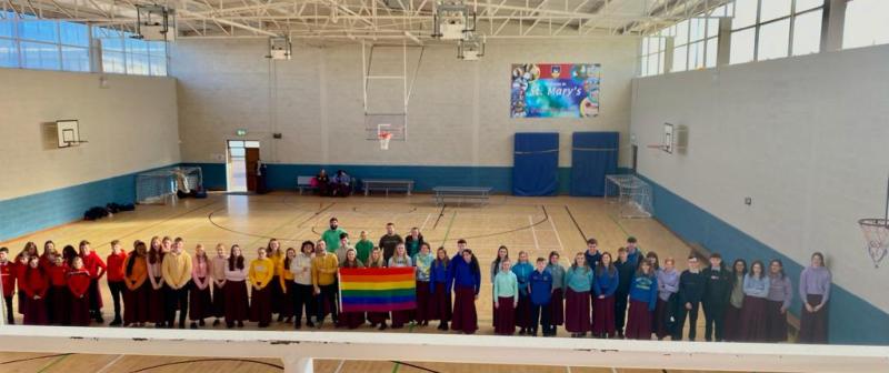 St Mary's Secondary School Newport celebrate Stand Up Week 