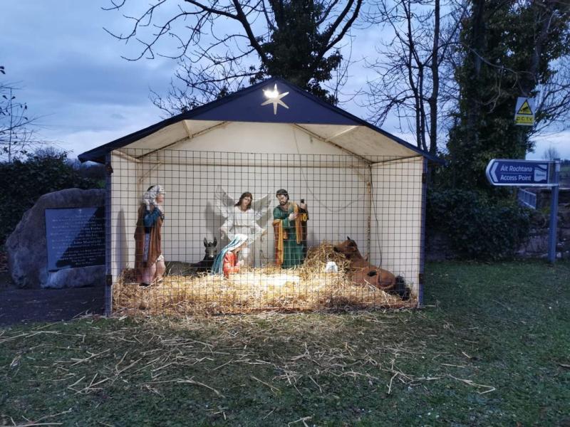 Blessing of the nativity crib in  Newcastle