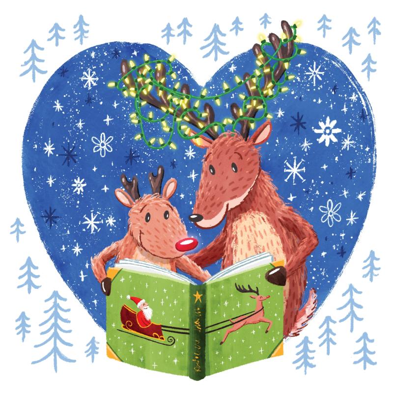 The Children’s Books Ireland Christmas Appeal illustration is by award-winning Irish picturebook creator Paddy Donnelly