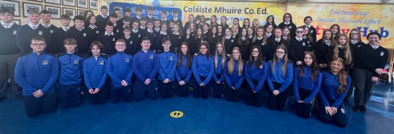 Coláiste Mhuire choir of 85 take to the stage at ETB concert