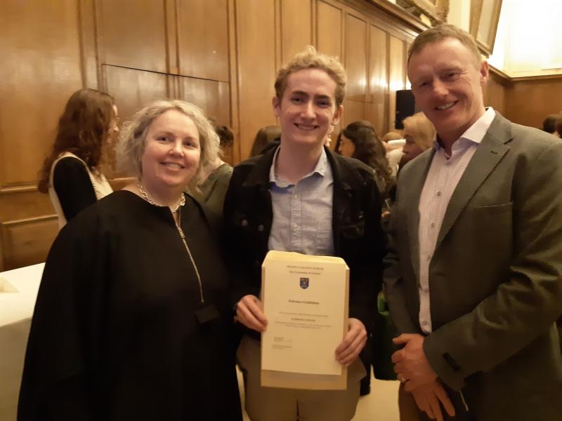 CONGRATULATIONS: Tipperary student receives academic award at Trinity College Dublin
