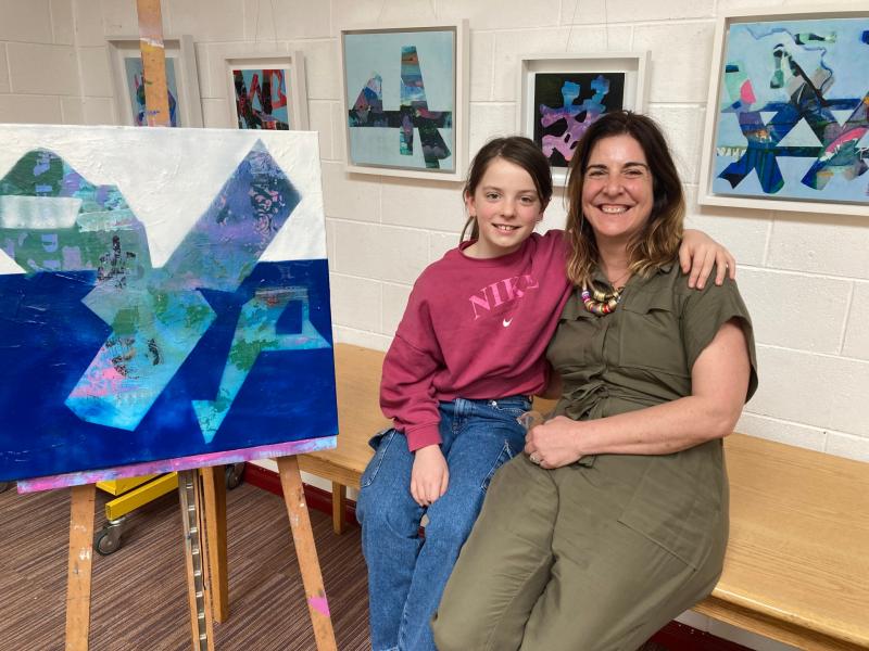 Clonmel artist Marine Kearneys 'Conversations / Cómhrá ' exhitition is at Nenagh Library. 
