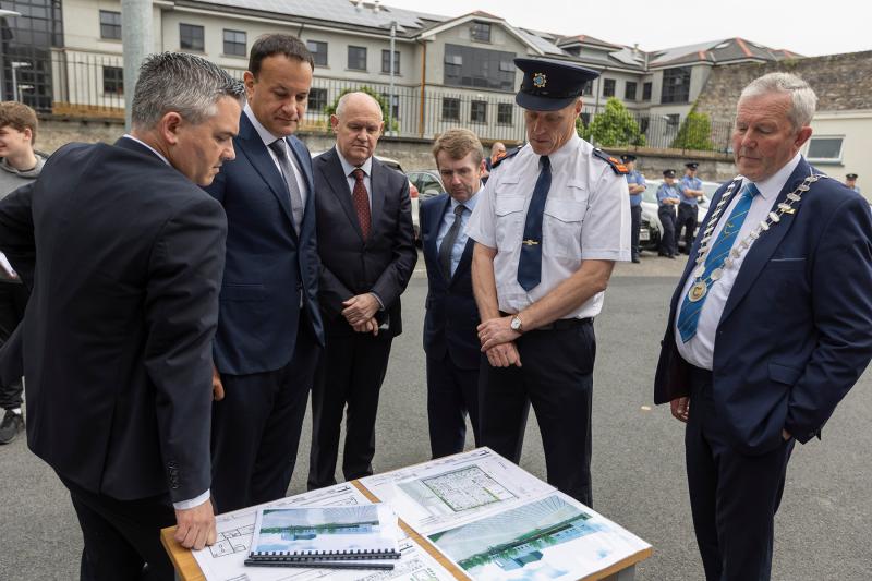 Taoiseach viewed plans for new Clonmel Garda Station during visit to the town's current station 