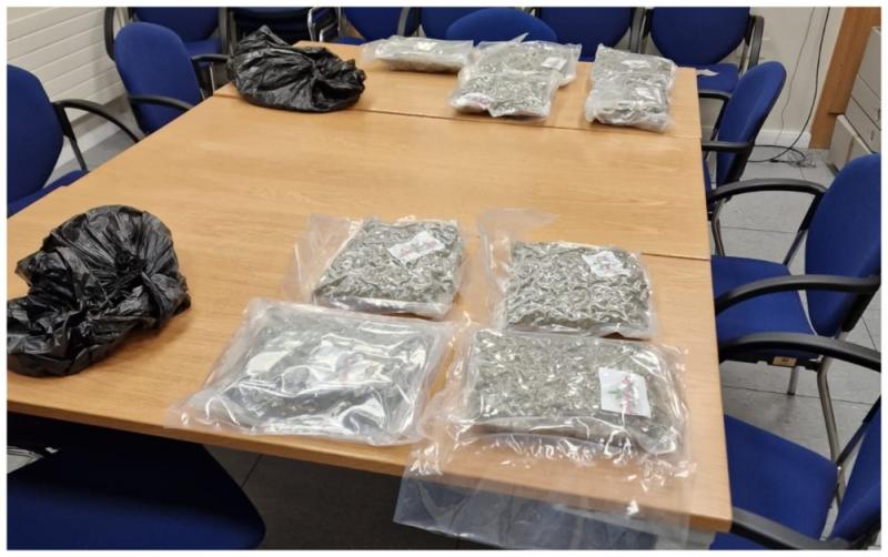 Gardaí seize suspected cannabis valued at almost €200,000 in midlands
