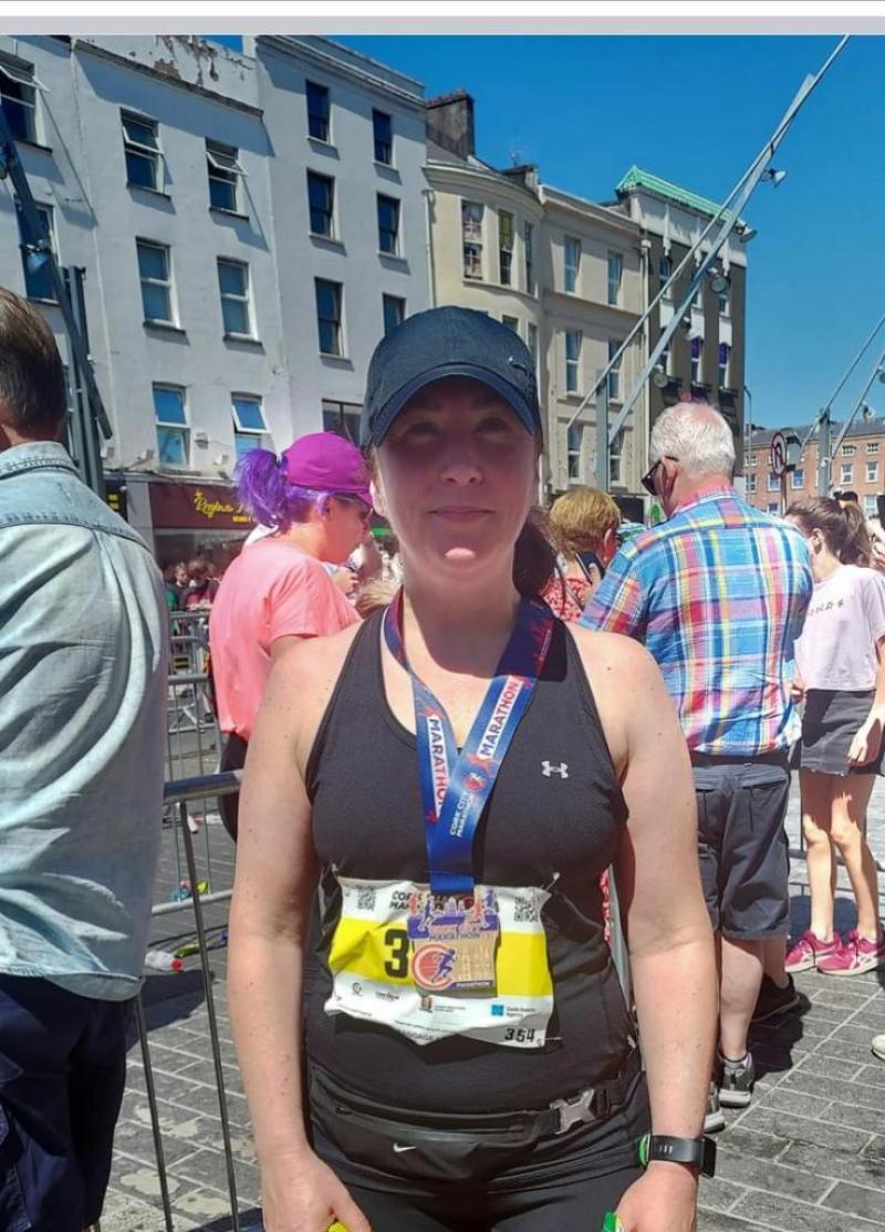 Dundrum athletic club athlete completes the Cork city marathon in searing heat 
