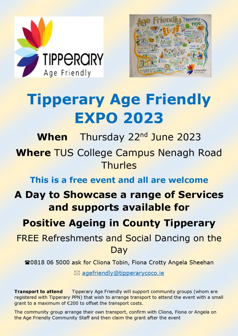 Tipperary Age Friendly Expo takes place in Thurles this month 