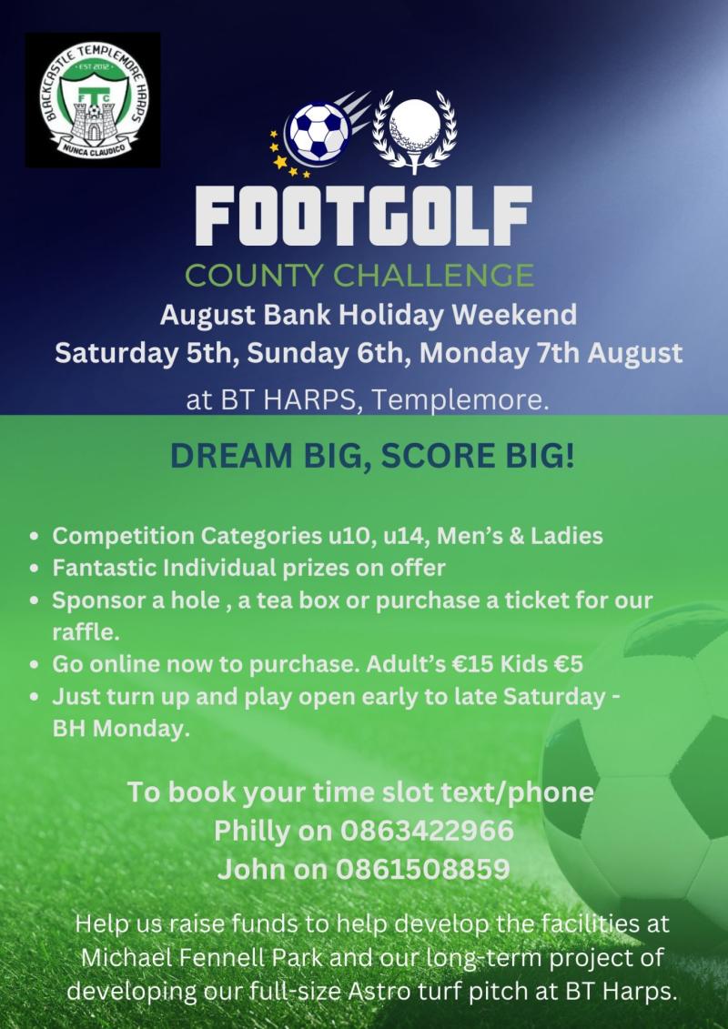 Footgolf in Templemore is set to bring players from across Tipperary 