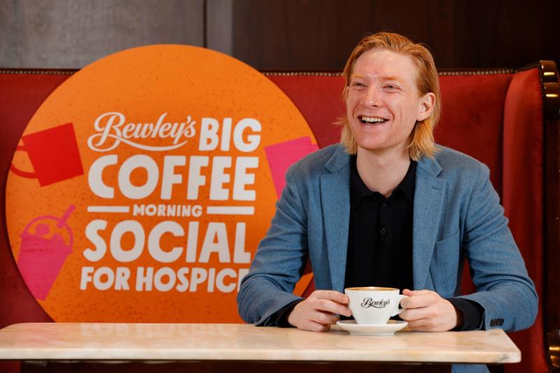 Domhnall Gleeson urging South Tipperary coffee lovers to host fundraiser for Hospice