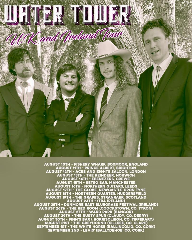 American legends Water Tower are set to play in Borrisoleigh this August