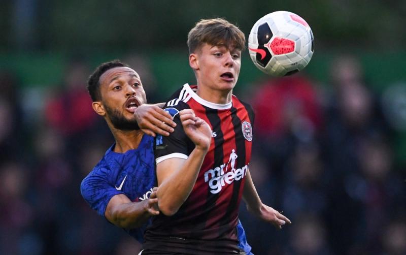 Photo of Evan Ferguson playing against Chelsea at 14 which confirmed his superstar destiny