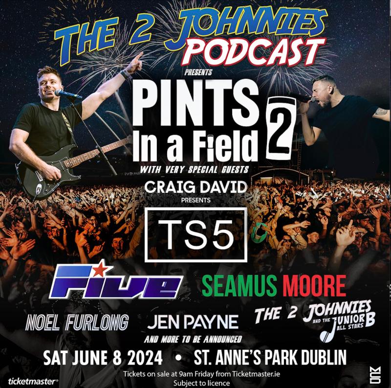  The 2 Johnnies are gearing up for 'Pints In a Field 2' with tickets on sale this week 