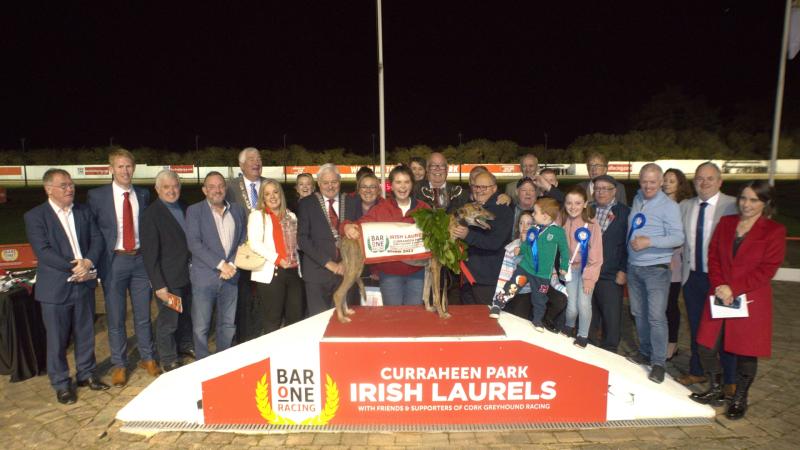 Tipperary greyhound trainer lands the winner of the Bar One Racing Irish Laurels title