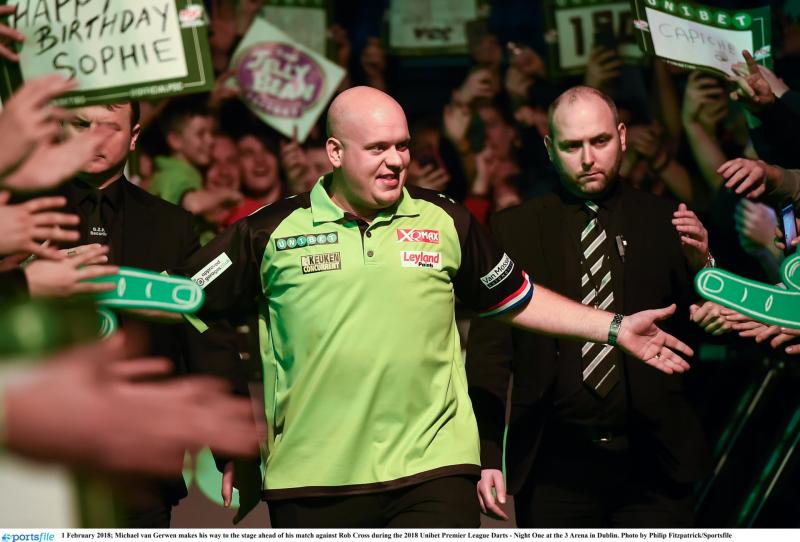 Borrisokane darts star Dylan Slevin is ready to take on Michael van Gerwen and company this weekend 