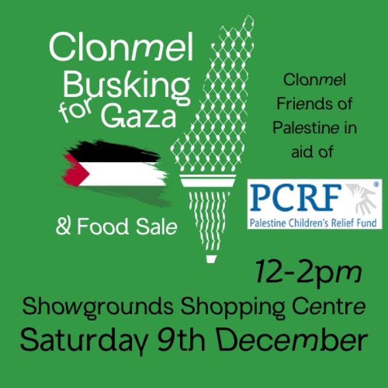 Busking for Gaza in Clonmel