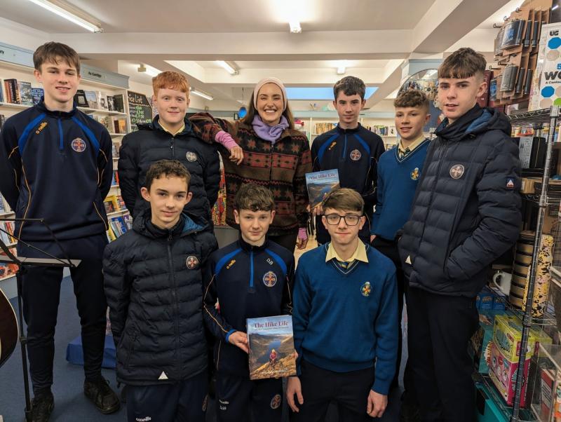 PICTURE: Tipperary Gaisce students meet Roz Purcell at Hike Life book signing
