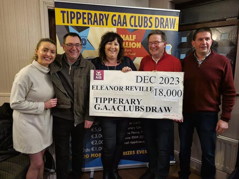 What a night in Ballingarry as  the latest Tipperary GAA Clubs Draw winner collects her prize! 