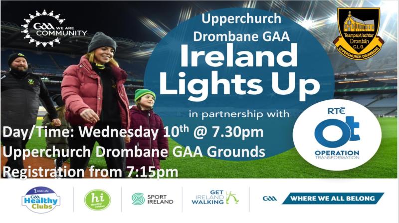 'Ireland Lights Up' is an opportunity to get fit for the new year in Drombane