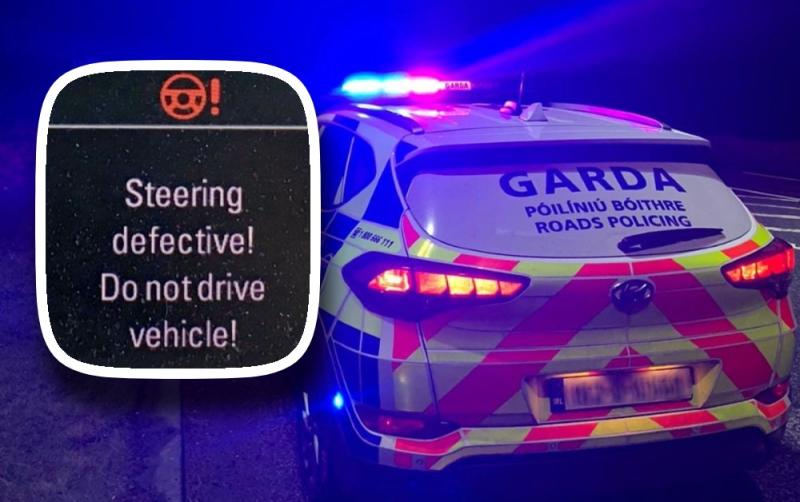Gardaí seize car with 'dangerous defects' including 'complete lack of power steering'