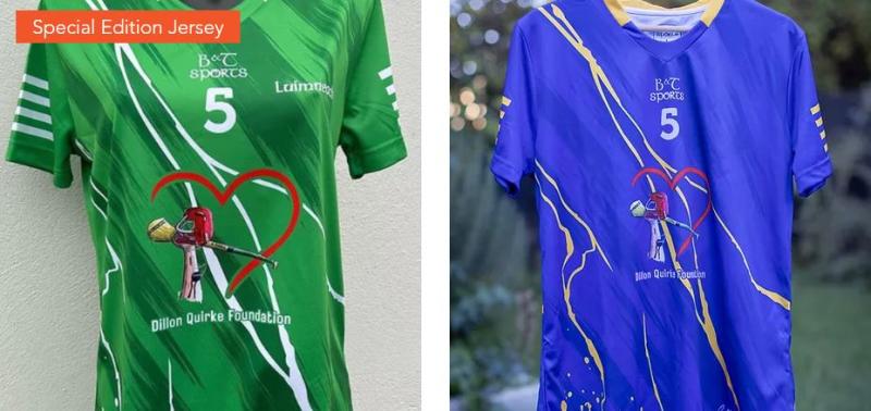 Limited edition Dillon Quirke Foundation jerseys go on sale for two weeks only!
