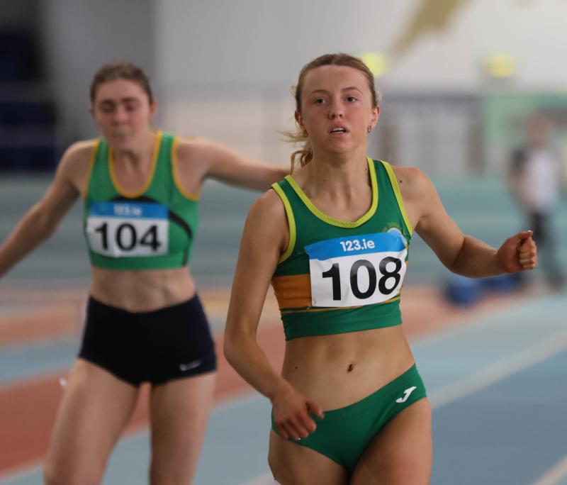 Superb performance from Tipperary sprinter Katie Bergin who lands 60m three-in-a-row