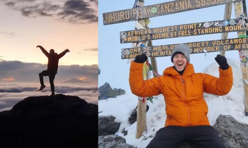 Mental health advocate Dermot Whelan has 'karate kid moment' on Africa's highest mountain